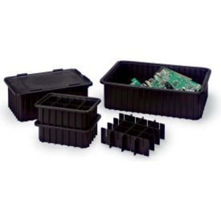 LEWISBINS LEWISBins Snap-On Lids For Conductive Divider Boxes - Fits Divider Box 4711300, 4711600, 4711700 CDC1040-XL